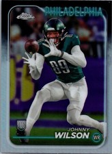 2024 Topps Chrome - Rookies Johnny Wilson #231 Refractor (RC) - Eagles