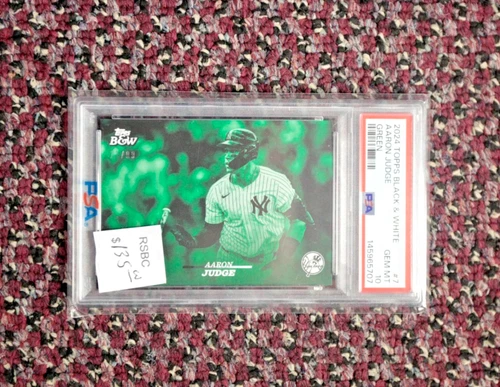 2024 Topps Black and White - Aaron Judge - Green /99 - PSA 10