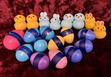 Egg, bunny and chick shakers for kids musical percussion lot of 20