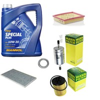 MANN-FILTER Inspektionspaket Mannol 5L Special Plus 10W-30 FüR Opel Corsa B