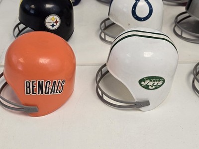 vintage 1974 sports products dairy queen football helmet lot Of 9