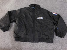 Vintage Orlando Magic Jacket Mens Large Black NBA Basketball Pro Player 90s