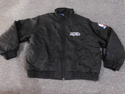 Vintage Orlando Magic Jacket Mens Large Black NBA Basketball Pro Player 90s