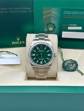 Rolex 124300 2024 Green Dial Box & Papers