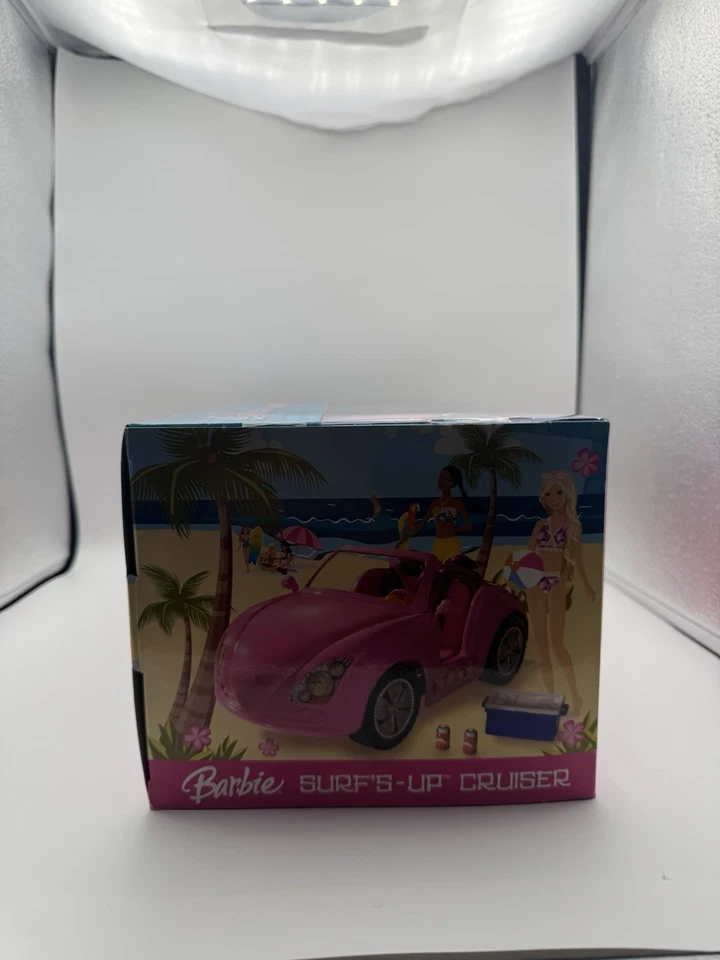 Barbie Surfs Up Beach Cruiser Coche Rosa Nuevo En Caja Sellado Mattel Foto 4 de 4