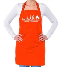 Born to Drum - Unisex Adult Apron - Drumming Kit Drumkit Sticks Drummer Love