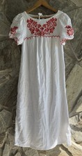 Old Navy XS Extra Dress Embroidered Floral Crafted Calla Lily Midi