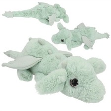 SNUKIS Plüsch Drache grün 50 cm Glitzer Augen Kuscheltier flauschig weich
