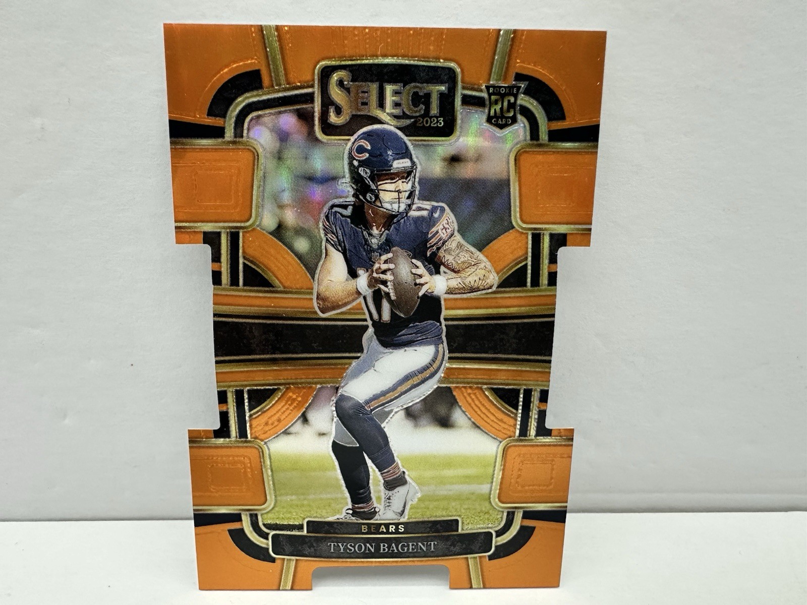 2023 Panini Select - Concourse Tyson Bagent #18 Orange Prizm Die-Cut /499 (RC)