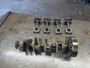 2006 2007 YAMAHA YZF 600 R6R R6R OEM Crankshaft Crank Engine Piston Rods Set 11k