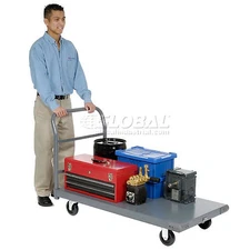 Platform Truck w/Steel Deck 5" Polyurethane Casters 36 x 24 1000 Lb. Capacity