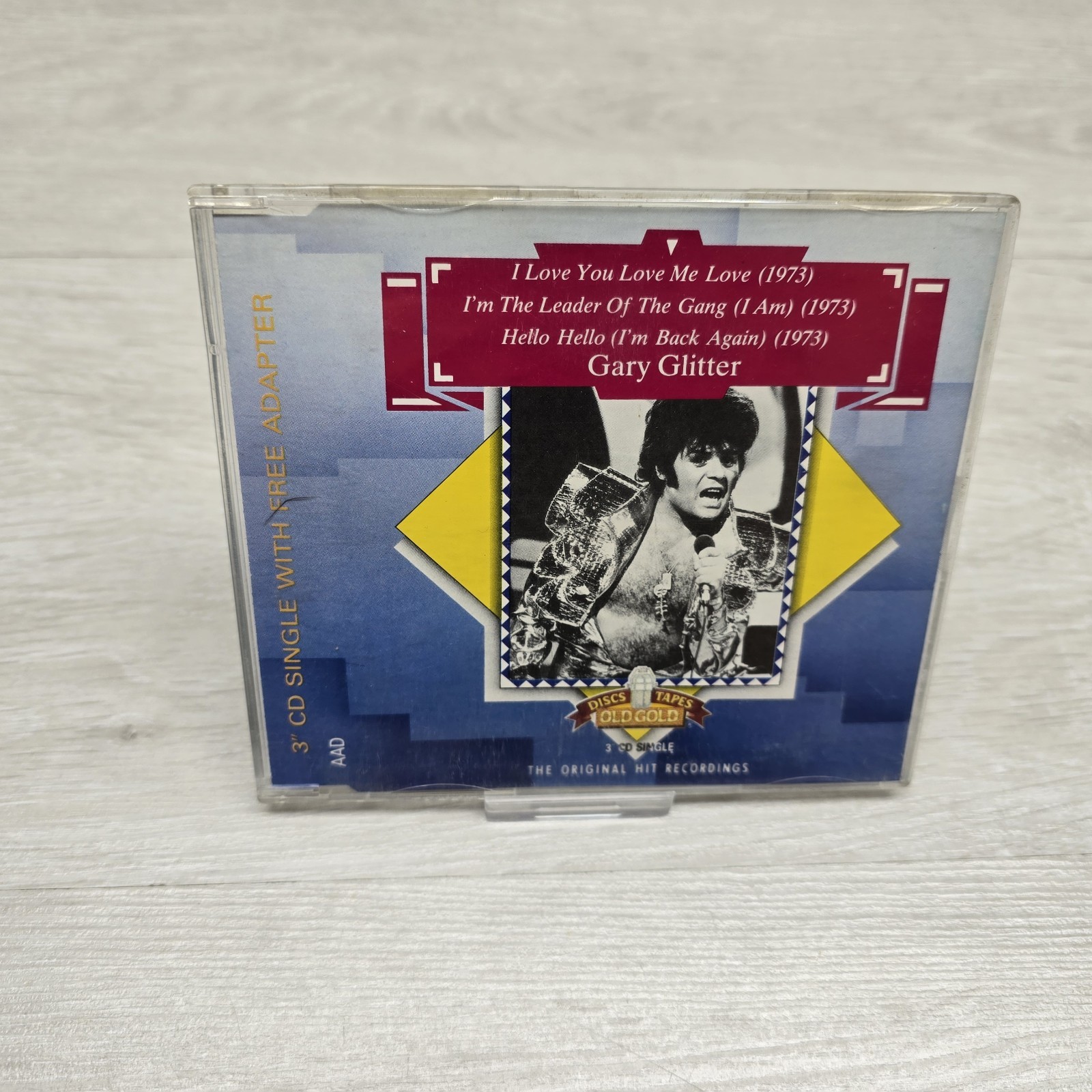 Gary Glitter - Old Gold 3"" CD Single With Adapter Rare - I Love You Love Me Love
