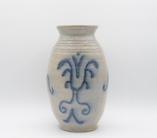 Billy Ray Hussey Owens Pottery Seagrove NC - Salt Glaze Decorated Stoneware Vase