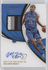 2018-19 Panini Immaculate Rookie /99 Melvin Frazier Jr #126 Patch Auto z4k