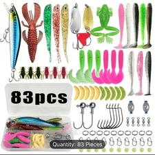 83 Piece Fishing Starter Kit Perfect For Starting Fishers And Emergency Kits