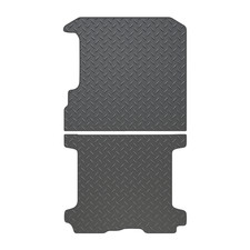 MODERN CUSTOM FIT RENAULT TRAFIC LWB REAR FLOOR MATS IN RUBBER FROM 2014 ONWARDS
