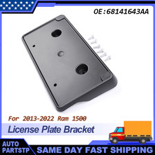 Front License Plate Holder Kit 68141643aa For Dodge Ram 1500 2013-2018 New