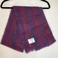 Donegal Design Winter Scarf 70 Mohair 30 Wool Handwoven in Ireland 66  x9" VTG