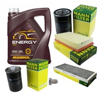 Mann Inspektionspaket Filterset 5L Mannol Energy 5W-30 FüR Audi Coupe 2.0 2.6