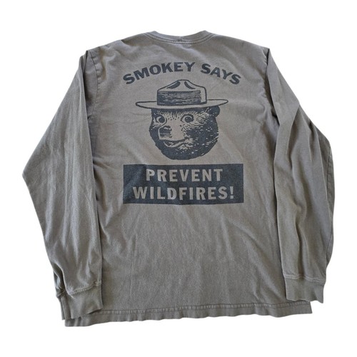 Vintage 1990s Smokey the Bear Filson Long sleeve Graphic Shirt.
