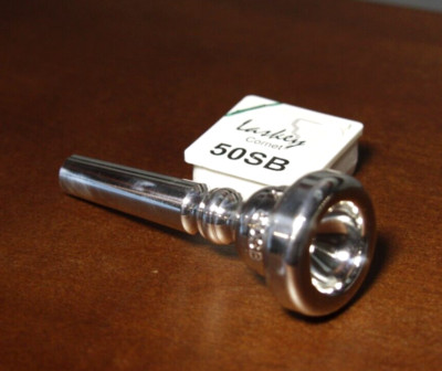 LASKEY CORNET Mouthpiece NIB *50SB* Silver Plated Great tone Comfortable RARE!