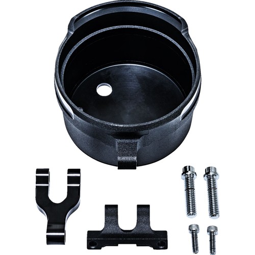 Performance Machine Gauge Relocation Kit - Round - Black 0208-2192-SMB - Picture 2 of 8