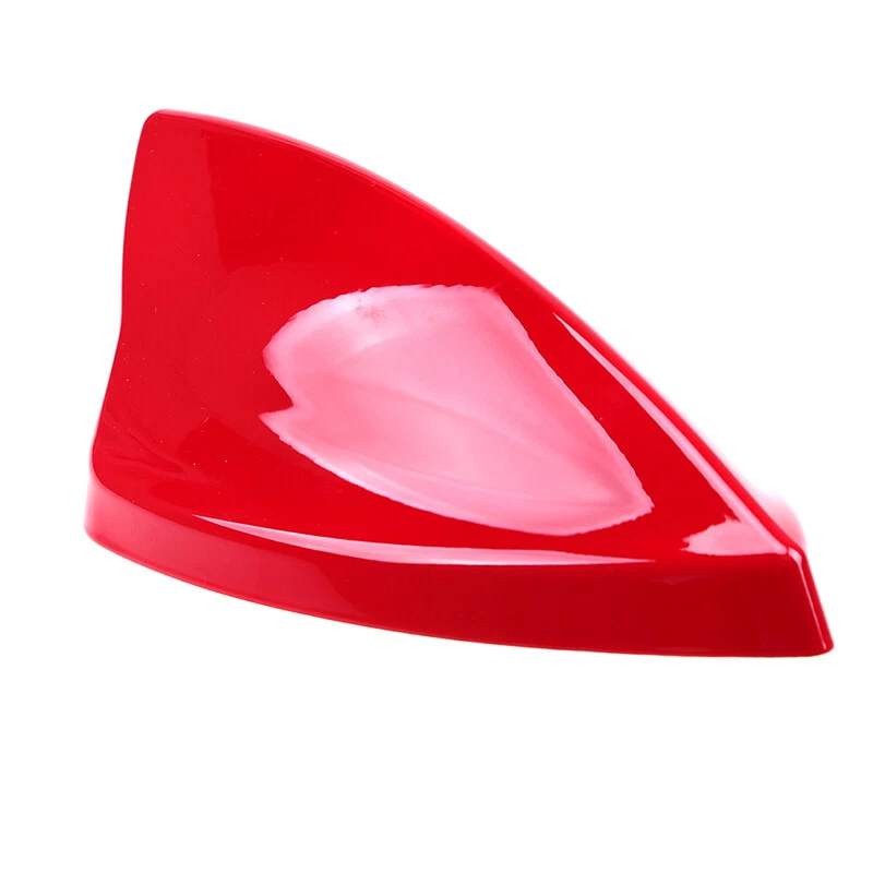 Antena de techo de aleta de tiburón para coche antena AM FM señal de radio roja decoración universal Foto 3 de 4