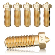 5x Nozzle passend für E3D Volcano Sidewinder Genius Hotend 0,4mm 1,2mm Düse