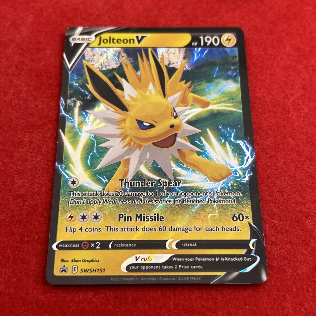 Jolteon V #SWSH151 SWSH Black Star Promos NM | eBay