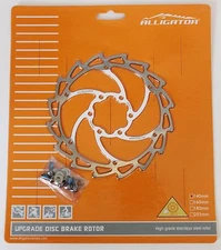 New Alligator WIND-CUTTER windcutter Colored Disc brake rotor 140mm, White