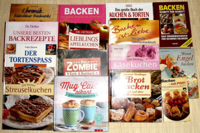 16x BACKEN Backbuch-Sammlung: Kuchen, Torten, Plätzchen, Kekse, Brot, Dr. Oetker