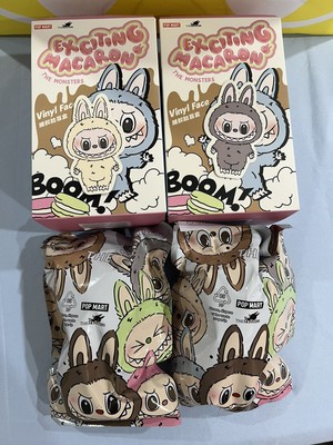 POP MART-LABUBU The Monsters Exciting Macaron- Sesame Bean & Soymilk (US Seller)