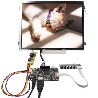 HD LCD Controller Board 10.4'' 1024x768 LED Backlight 500nit LCD Screen