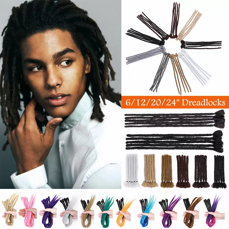 Dreadlock For Men Thick Soft Dreadlocks Hair Extension 100% Handmade Dread  Locks