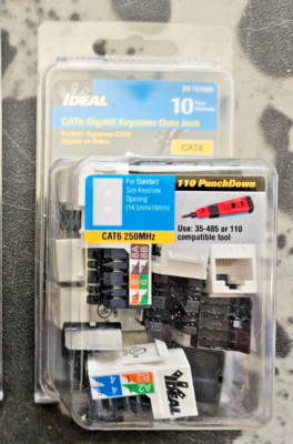 IDEAL 10-Pack Cat6 Rj45 Idc Connector