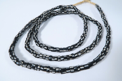 Alte Glasperlen Murano AZ34 Old Striped African Trade Beads Afrozip