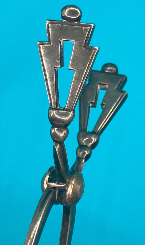 Антикварные щипцы для сахара из чистого серебра Jorgen Jensen 30 грамм около 1910–1925 гг. - Изображение 3 из 4