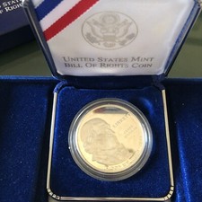 USA- Madison Dollaro Argento gr.26,73 - Anno 1993. Astuccio Blu Velluto.