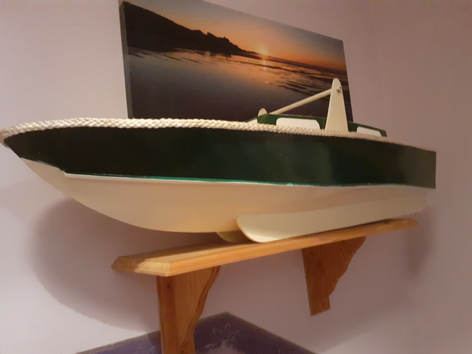 wooden rc boat