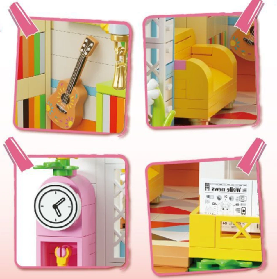 Afternoon time  Building Set  Building Blocks Toy With light pastoral style - Image 4 of 4