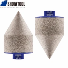 2pcs 2"/50mm Diamond Beveling Chamfering Bits Porcelain Tile Hole Saw Cutters