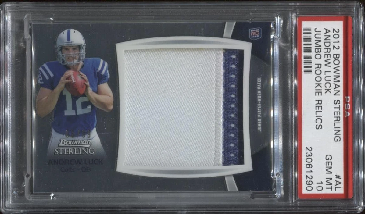 Andrew Luck Bowman Sterling Jumbo Rookie Relics #AL Base