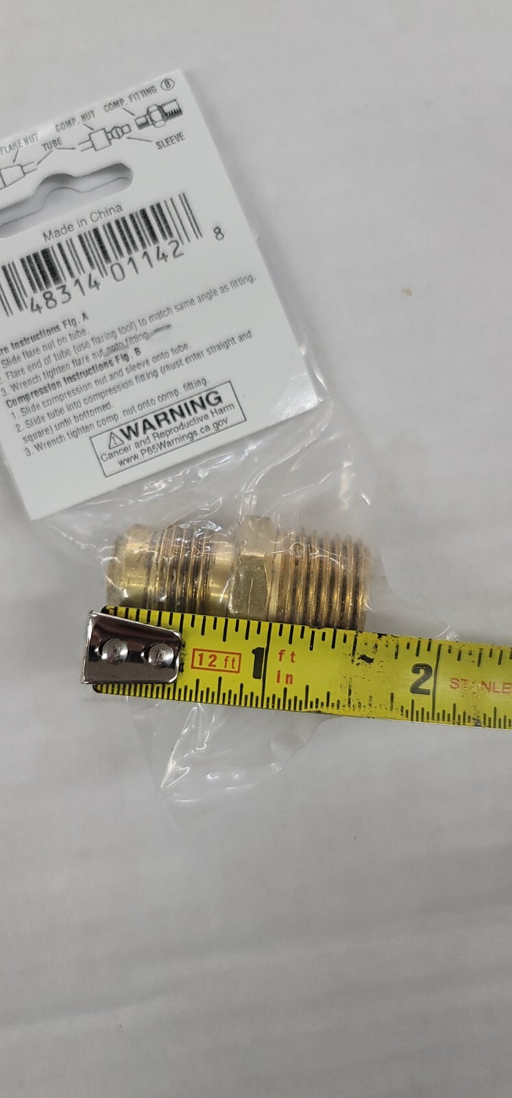 QTY/1 #48 Flare to Male Pipe Adapter - Thrifco Plumbing