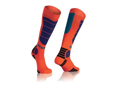 Acerbis Chaussettes MX Impact Moto Cross Enduro Enfant Orange/Bleu 0021909.204 - Photo 1/2