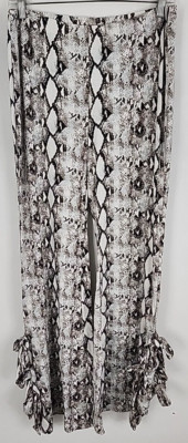 Fashion Nova NWT Womens White Queen Of The Jungle Flare Pants, Size 1X