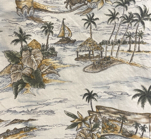 Camisa Hawaiana Abotonada De Colección Pierre Cardin Para Hombre Manga Corta XL 100% Algodón - Imagen 7 de 13