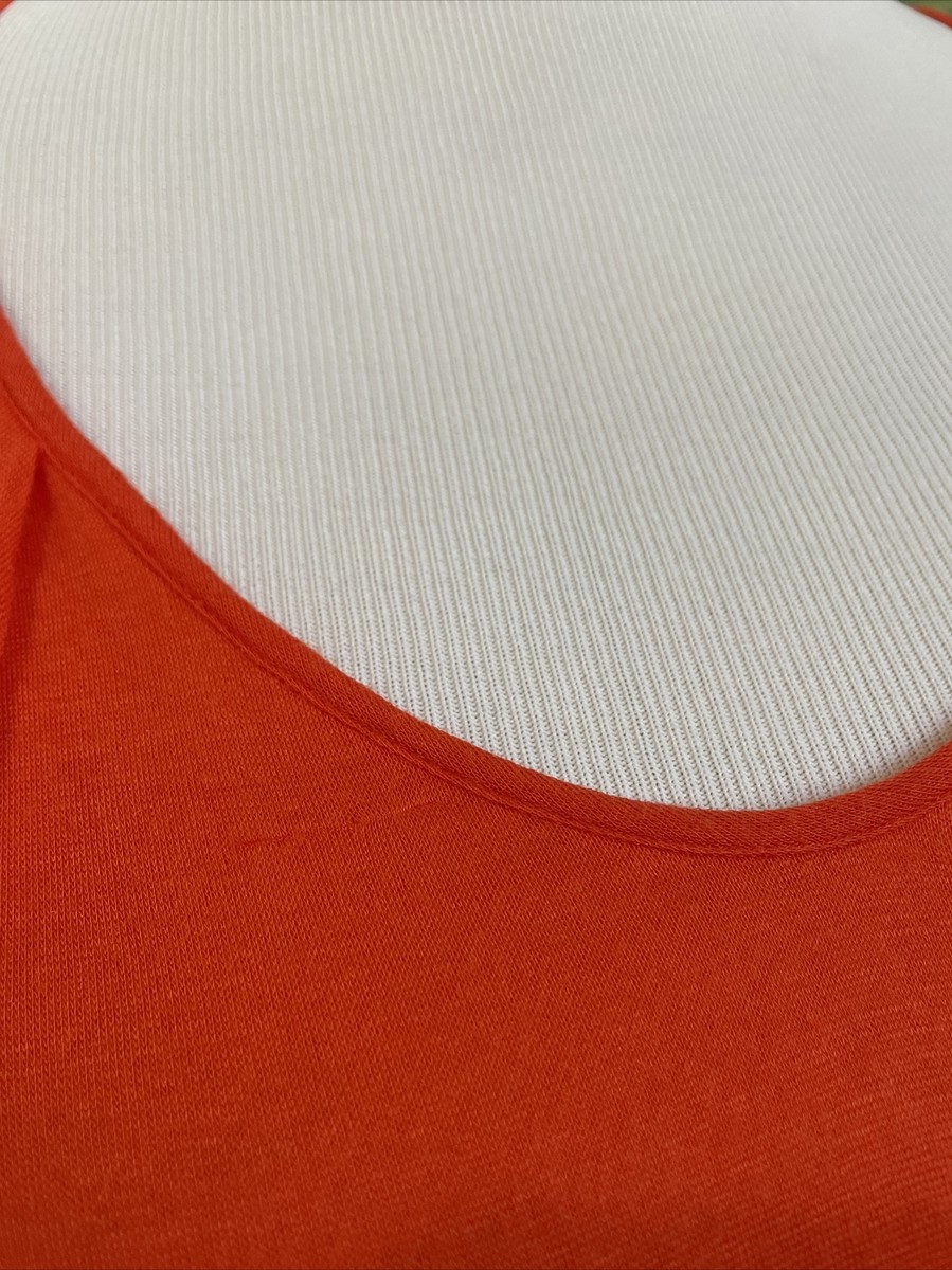 Womens Helmut Lang Orange Sleeveless Twist Draped Dress - Small NWT **FLAW  READ | eBay