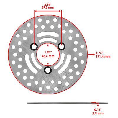 2 Front Brake Disc Rotor W/ Pad For Suzuki LT-Z250 LTZ250