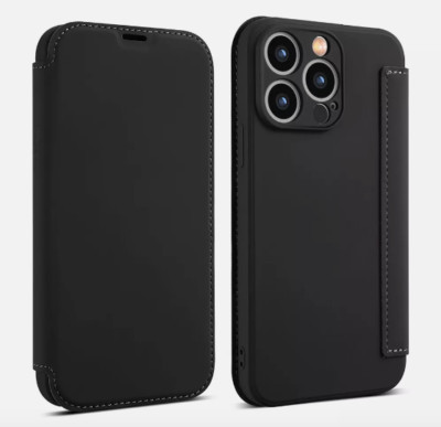 Full Protection Wallet Card Slot Liquid Silicone Case Cover for iPhone 12/Mini