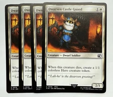 DWARVEN CASTLE GUARD x4 mtg NM-M Final Fantasy 4 Common Playset In Hand